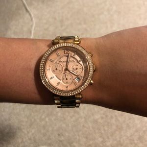 Tortoise Shell with Rose Gold Michael Kors Watch